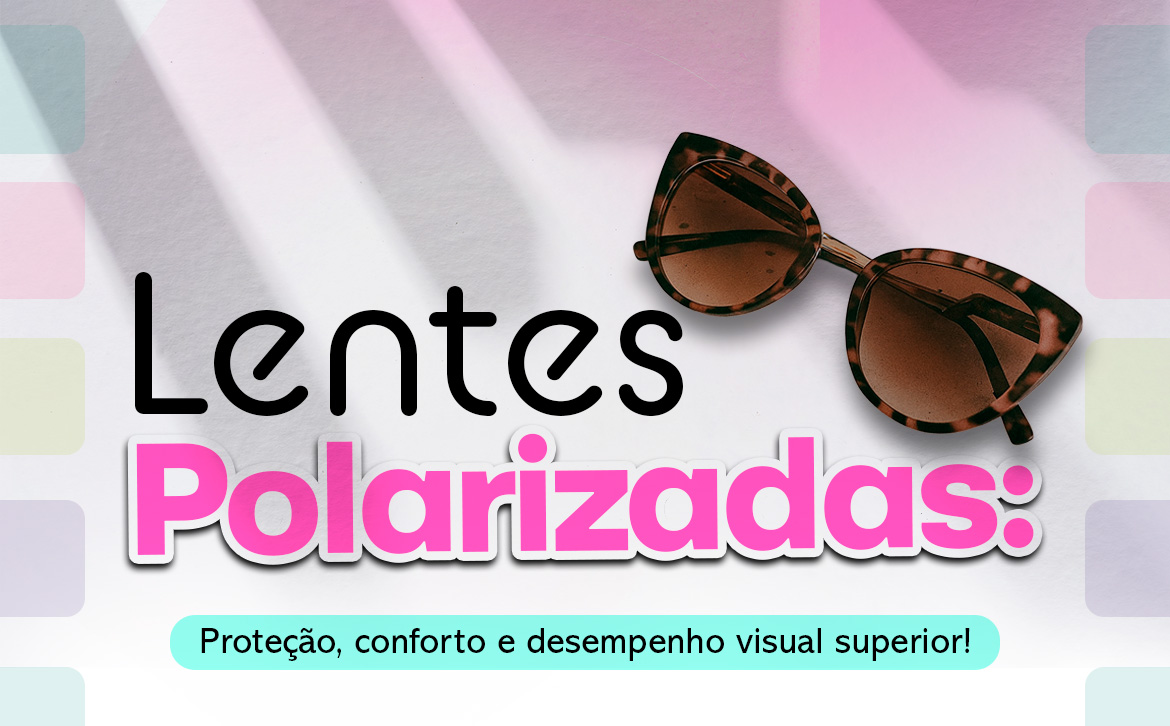 Banner lentes polarizadas Menina Flor
